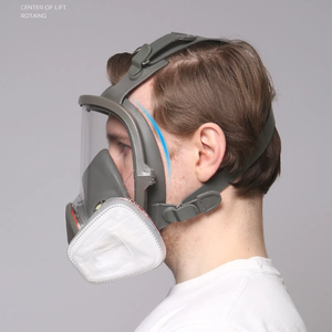 थोक पूर्ण चेहरे सिलिकॉन औद्योगिक गैस मास्क धूल और श्रमिकों के लिए सुरक्षा के साथ फॉर्मलाडेहाइड श्वसन - Product Image 4