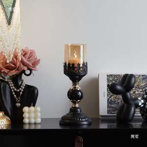 Candelabros de metal OEM para bodas, Navidad, Pascua y cumpleaños, diseño sin llama para marcas - Product Image 2