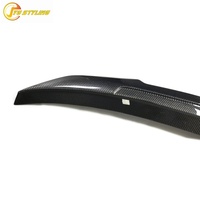 Aileron de coffre arrière en fibre de carbone véritable style PSM Highkick Duckbill pour Audi A4 B8.5 Berline 2013-2016