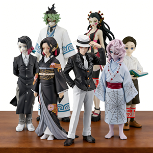Figurines d'anime <span class=keywords><strong>Demon</strong></span> <span class=keywords><strong>Slayer</strong></span>, figurines <span class=keywords><strong>Kimetsu</strong></span> <span class=keywords><strong>No</strong></span> <span class=keywords><strong>Yaiba</strong></span>, poupée Tanjiro Nezuko Zenitsu, figurine Inosuke, figurine de guerrier, modèle de jouets - Product Image 1