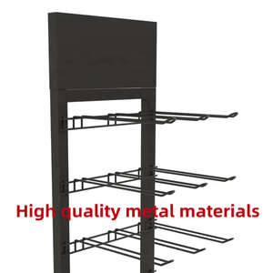 Tùy chỉnh cửa hàng điện thoại di động Trường hợp phụ kiện ngân hàng điện Tai nghe văn phòng phẩm snack kẹo thực phẩm kim loại Giỏ móc hiển thị giá đứng - Product Image 2