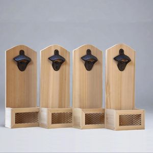 <span class=keywords><strong>Sacacorchos</strong></span> y abridor de <span class=keywords><strong>pared</strong></span> personalizable moderno, construcción de bambú para atrapar tapas de botellas para cerveza y vino, utensilios de cocina - Product Image 1