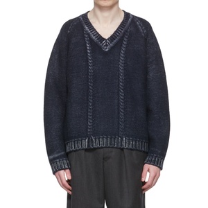 Pull-over unisexe col en V à manches longues personnalisé en tricot <span class=keywords><strong>avec</strong></span> blocage des couleurs <span class=keywords><strong>pour</strong></span> hommes en automne personnalisable en usine - Product Image 1