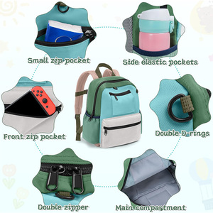 <span class=keywords><strong>Zaino</strong></span> Leggero Personalizzato Fuliya per Bambini 1-5 Anni, Borsa Scuola per <span class=keywords><strong>Asilo</strong></span>, Viaggi e Uscite Quotidiane - Product Image 3