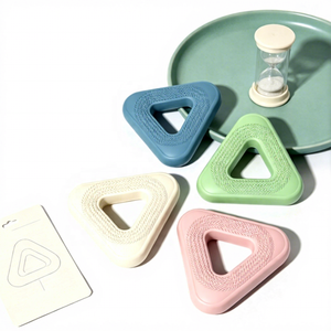 Triangle Silicone Hand Grip Gripper Hand Wrist <b>Finger</b> Strength Exercise Training Trainer Exerciser Strengthener Ring - Product Image 4