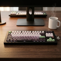Teclado Mecánico Zornher CG870 Energy Pioneer, Teclas Translúcidas, Teclado Intercambiable en Caliente de Modo Triple para PC