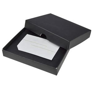 Caja de papel de cartón rígida negra para tarjetas de negocios, caja de regalo vacía personalizada para tarjetas VIP - Product Image 4