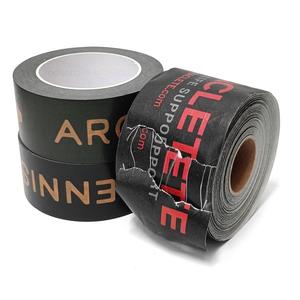 Biyobozunur fiberglas takviyeli Gummed Fiber ambalaj baskılı çevre dostu su aktif <span class=keywords><strong>Kraft</strong></span> kağıt siyah bant - Product Image 1