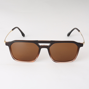 In Stock Men's Square Two Bridge Acetate Sunglasses Full Rim Polarized Lenses 100% UV Protection Sun Protection Style - Product Image 2