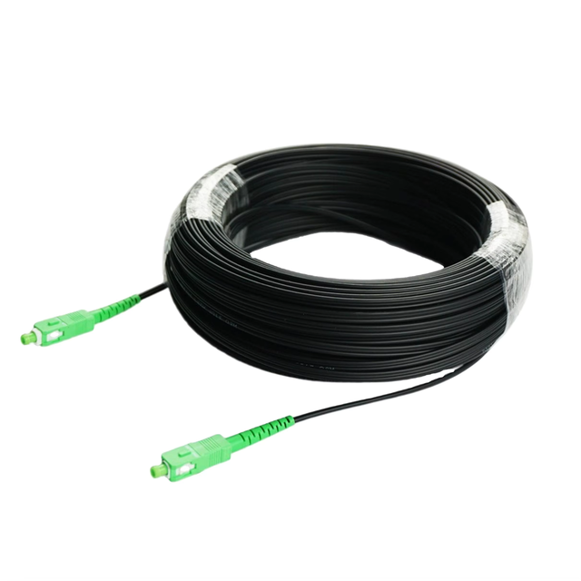 Hot Selling FTTH Drop Cable SC APC G657A with Connectors 1 Core 2 Core Fiber Optic Cable Patch Cord 10m~300m LSZH