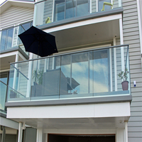 Système de garde-corps en verre trempé personnalisé pour balcon, escalier, bord de piscine et applications extérieures