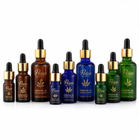 Vente en gros de flacons compte-gouttes en verre gradué Posee Beauty de 30 ml avec bouchon doré, impression personnalisable, multi-capacités, pour huile essentielle et sérum