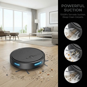 Robot aspirateur laveur automatique autonettoyant pour usage domestique quotidien (humide et sec) - Product Image 3