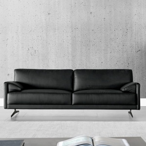 Sillón de Recepción de Oficina Moderno, Lujoso y Cómodo, en Cuero Negro, Modelo MY-OS21103 - Product Image 4