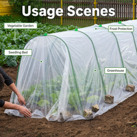 Film plastique transparent extensible en PE facile à assembler pour serre agricole, couverture de tunnel de jardin, résistant aux UV, imperméable