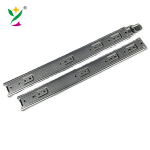 YUXING Modern 10-24 pulgadas Extensión completa <span class=keywords><strong>Cierre</strong></span> <span class=keywords><strong>suave</strong></span> Cajón oculto Riel deslizante Triple extensión para gabinetes de baño - Product Image 4