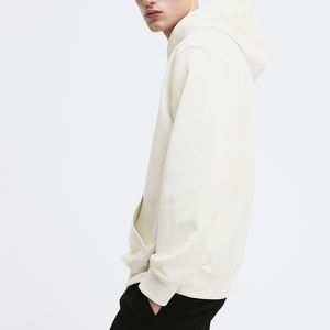 Vente chaude Sweat à capuche pour hommes lourds brodé et teint en plaine Vêtements d'hiver populaires en polyester/coton - Product Image 3