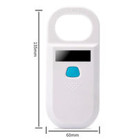 Lector RFID para Animales 134.2Khz 125Khz, Escáner de Microchip ABS para Registro de Peces y Perros, Etiquetas de Microchip