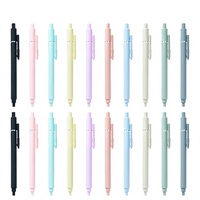 Nouveau stylo neutre à clic 0,5 mm non effaçable, couleurs Morandi, pour la pratique des tests, vente en gros, papeterie étudiante