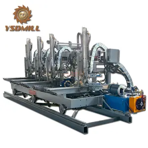Heavy duty automatic vertical band saw with log carriage