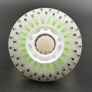 Ruedas de Patinaje en Línea OEM con Luz Intermitente, Chispas Brillantes Generadas por Fricción, Ruedas de Patinaje de PU para Exteriores - Product Image 1