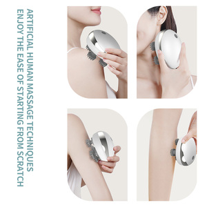 Masseur de cuir chevelu sans fil multifonctionnel-Masseur électrique de tête avec nœuds en silicone pour apaiser la tête - Product Image 6