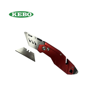 고강도 내구성 커터 인체 공학적 핸들 퀵 체인지 블레이드 컴팩트 도구 가정용 창고 용 접이식 유틸리티 나이프 - Product Image 3