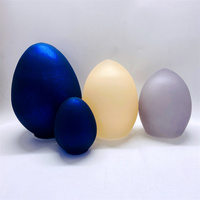 Großhandel benutzer definierte große dekorative Osterei Glas 3D Starburst Glas Ei Osterfest Oval Ei geformte LED Tisch lampe