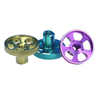 Usine personnalisée Bouton de culbuteur de frein arrière en titane revêtu de PVD Gr5 finition polie anodisée colorée moteur Sepeda de moto/écrou