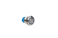 Interruptor Táctil de Botón Corto de Acero Inoxidable de 12/16/19/22/25/30 mm, Micro IP67 Impermeable, 220 V, LED, Lámpara de Símbolo de Encendido, Momentáneo