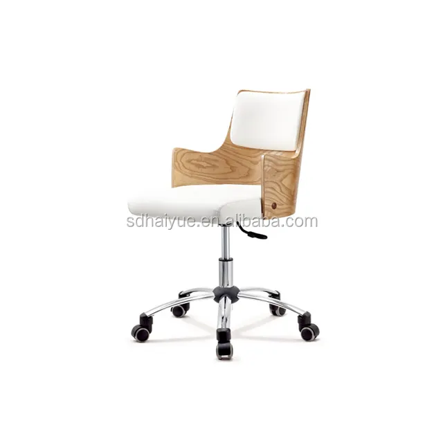 HAIYUE современная офисная мебель из фанеры искусственная кожа компьютерный стол стул для персонала HY2015