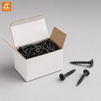 Vis à tête trompette phosphatée noire en acier à haute teneur en carbone pour plaques de plâtre, plafonds et cloisons