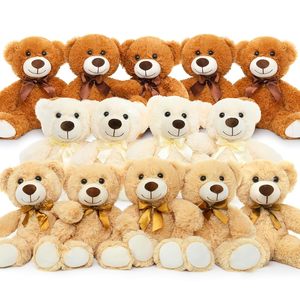 Morismos bán buôn 14-Pack 14 inch mềm nhỏ Gấu bông số lượng lớn sang trọng nhồi bông gấu bó PP bông căng thẳng cứu trợ Quà Tặng - Product Image 1