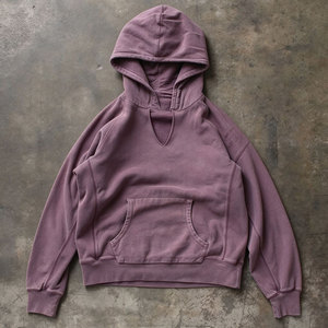 Sweat à capuche d'hiver personnalisé OEM en molleton 100 % coton tricoté avec poche surdimensionnée anti-boulochage pour homme - Product Image 1