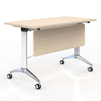 Table de conférence pliante moderne sur roues Petite table de conférence de bureau