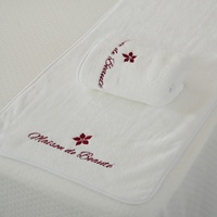 Serviettes d'esthéticienne pour soins du visage Enveloppement du visage Chiffon doux pour le visage avec design fendu Serviettes de spa pour le massage à la vapeur du visage a