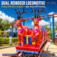 Nouvelle Conception Manèges à Sensations Fortes pour Adultes Parc d'Attractions Montagnes Russes Joyeux Noël à Vendre