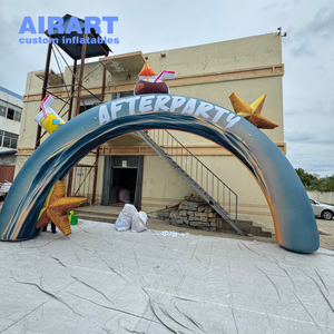 قوس كرتوني قابل للنفخ بعرض 9 أمتار بتصميم جديد لتزيين حفلات الأطفال والأنشطة المدرسية والمسرحية - Product Image 1