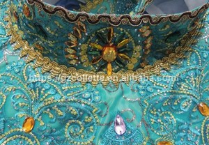 Tutu de Ballet de Style arabe vert pour femmes professionnelles Costumes de <span class=keywords><strong>danse</strong></span> du ventre <span class=keywords><strong>classique</strong></span> jupe fendue vêtements de Performance pour ballerines - Product Image 6