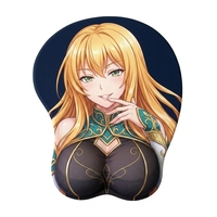 Tapis de souris personnalisés avec impression de filles sexy aux gros seins, tapis de souris en gel de silicone 3D avec photo de dessin animé mignon, base antidérapante en PU