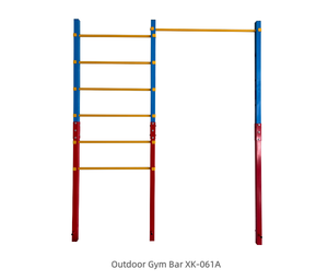 <span class=keywords><strong>Barre</strong></span> de <span class=keywords><strong>gymnastique</strong></span> extérieure personnalisée Double <span class=keywords><strong>barre</strong></span> de <span class=keywords><strong>gymnastique</strong></span> Escalade Steppers Fitness pour enfants - Product Image 1