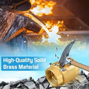 Válvula de Retención de Resorte de 1 Pulgada con Rosca NPT Hembra, Válvula de Retención de Agua Horizontal en Línea de Latón Sólido para <span class=keywords><strong>Pozo</strong></span>, Bomba, Tanque - Product Image 3