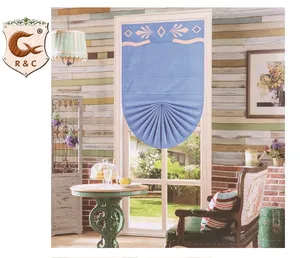 Manufacturer Fan Shaped Roman Blinds Polyester Fabric Hot Sale Modern Roman Blind For Home Decor