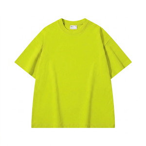 เสื้อยืดผู้ชาย แขนสั้น ทรงหลวม ผ้าคอตตอนถัก 100% หนา 300gsm ไม่เป็นขุย ทรงโอเวอร์ไซส์ สไตล์ลำลอง ใส่สบายสำหรับฤดูร้อน - Product Image 6