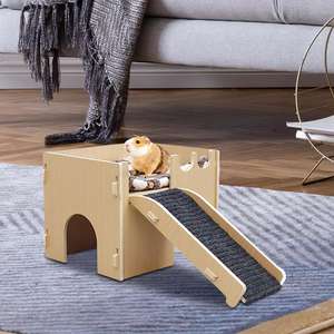 Casetta per Criceti, Piccola Casa in Legno per Lemmici, Mobili per Animali Domestici per Porcellini d'India, Conigli, Criceti e Altri Piccoli Animali - Product Image 4