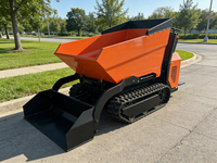 Nouveau transporteur à chenilles robuste LDC-C08, mini-chariot à chenilles en caoutchouc OEM pour la construction, l'agriculture et l'ingénierie