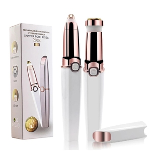Tondeuse à sourcils 2-en-1 sans fil, épilateur électrique pour le visage, rasoir électrique pour les oreilles, rasoir bikini indolore pour usage domestique - Product Image 1