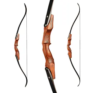 Topoint bắn cung săn recurve Bow Riser R36,17 "bằng gỗ Riser Săn bắn cung OEM/ODM