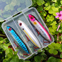 Leurre de pêche artificiel type crayon popper, longueur 100mm, 13.2g, appât dur, matériel de pêche en mer pour la pêche au bar rayé et au thon