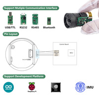 Capteur de Module de télémètre Laser TC25 UART avec pointeur Laser UAV Vision nocturne ESP32 1500m capteur de télémètre Laser infrarouge